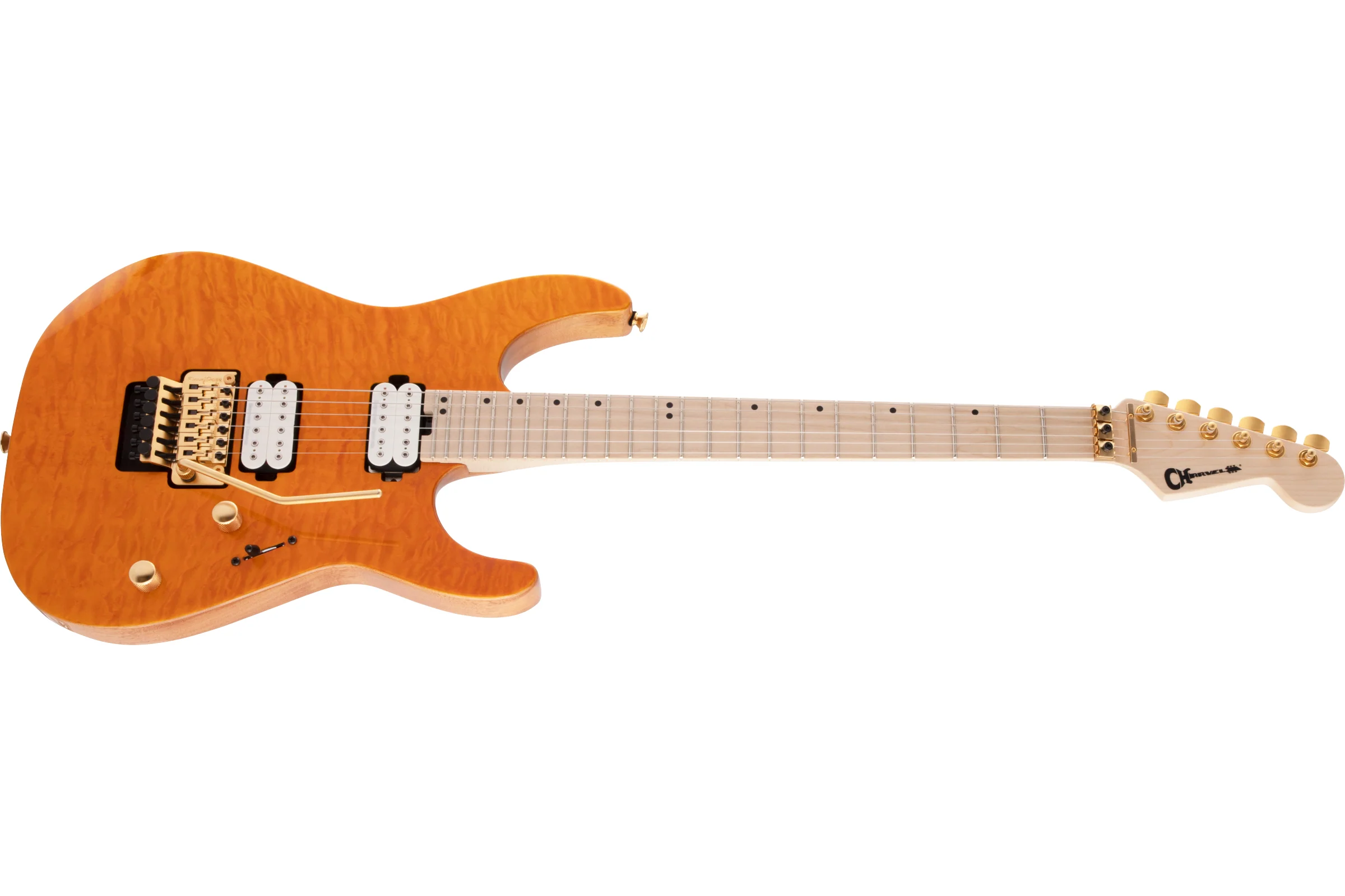 Charvel Pro-Mod DK24 HH FR M Mahogany With Quilt Maple - Image 4