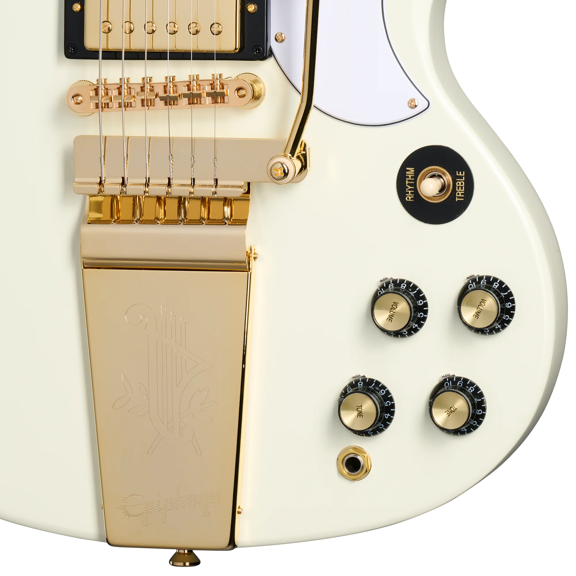Epiphone 1963 Les Paul SG Custom with Maestro Vibrola Classic White - Image 5