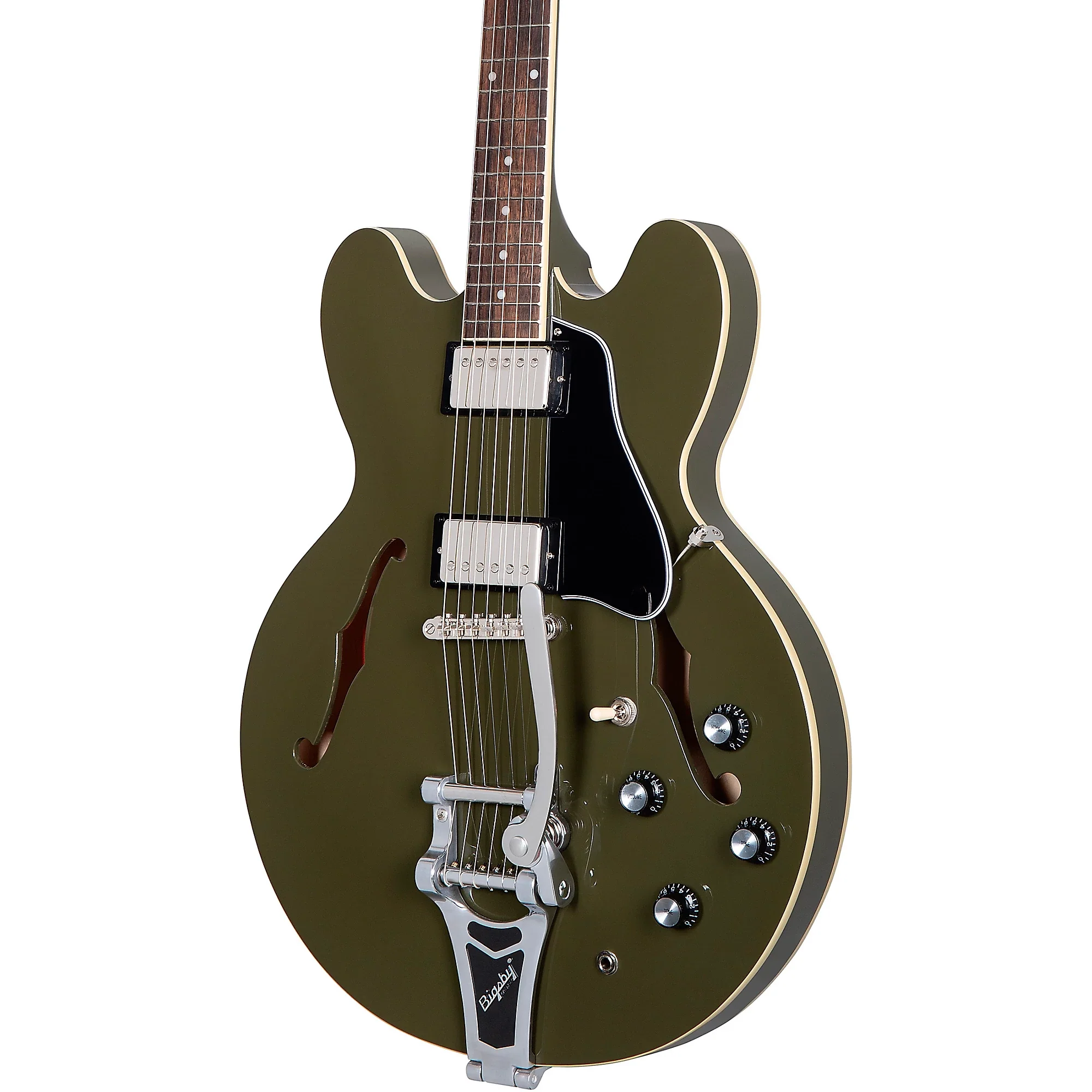 Epiphone Limited Edition ES-335 Bigsby, Olive Drab - Image 5