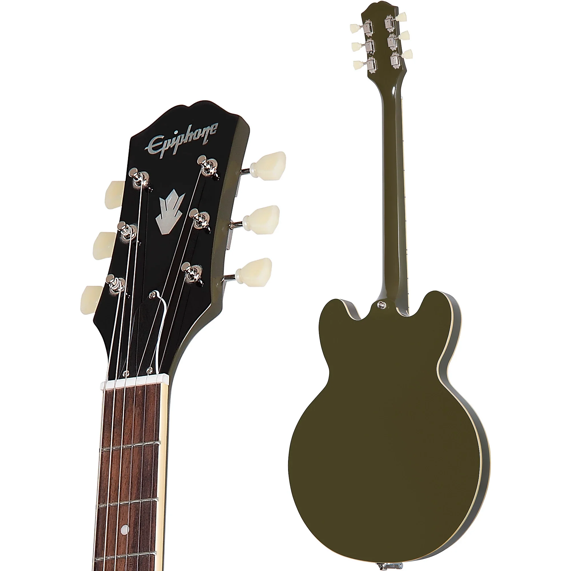 Epiphone Limited Edition ES-335 Bigsby, Olive Drab - Image 6