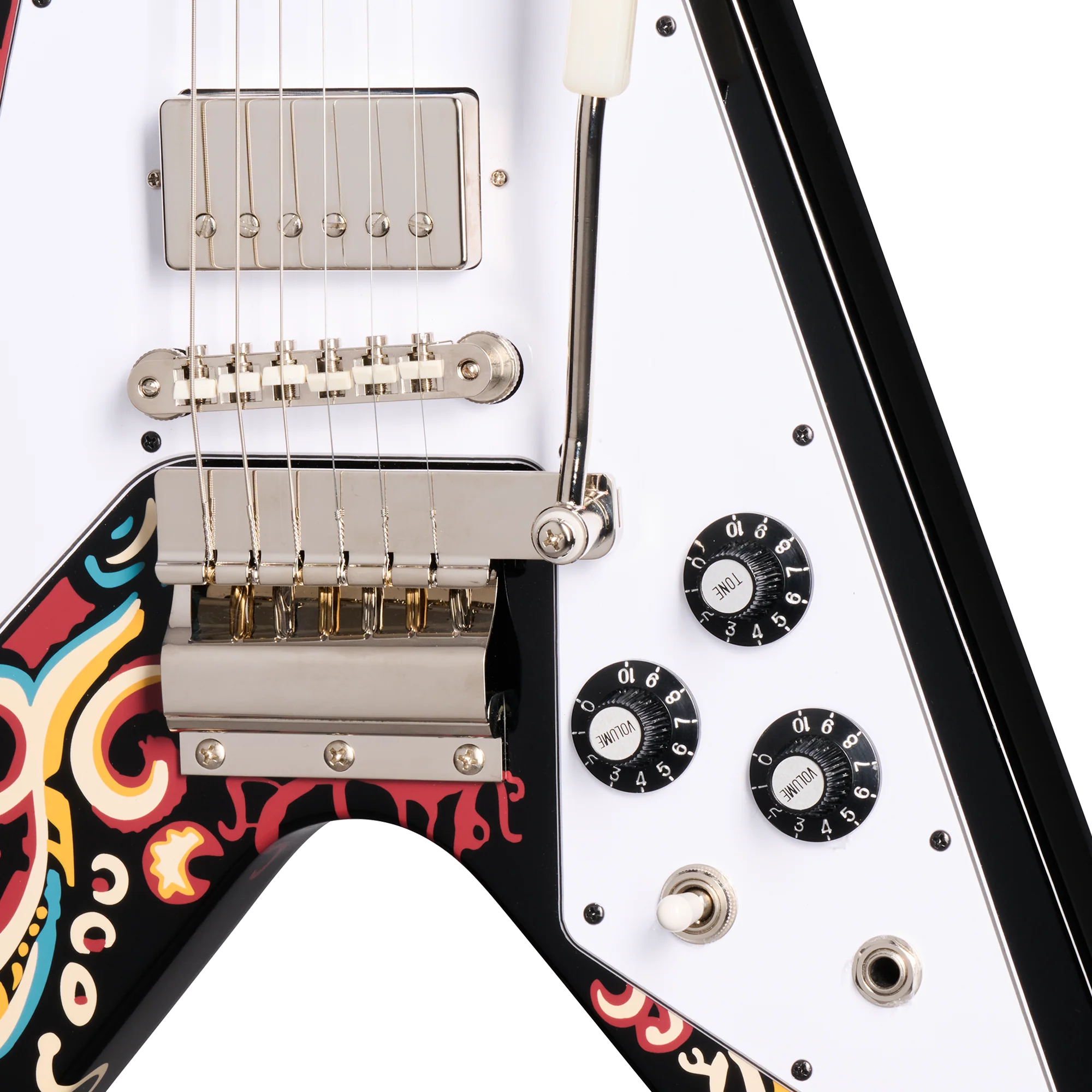 Epiphone Jimi Hendrix "Love Drops" Flying V Ebony - Image 5