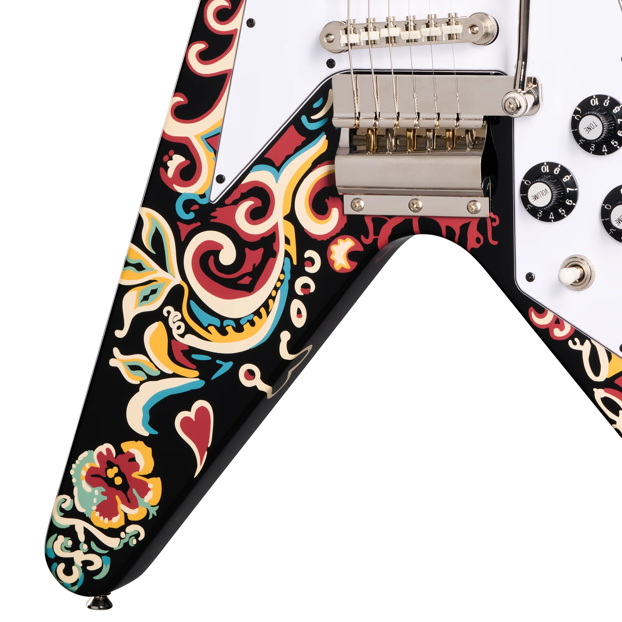 Epiphone Jimi Hendrix "Love Drops" Flying V Ebony - Image 6