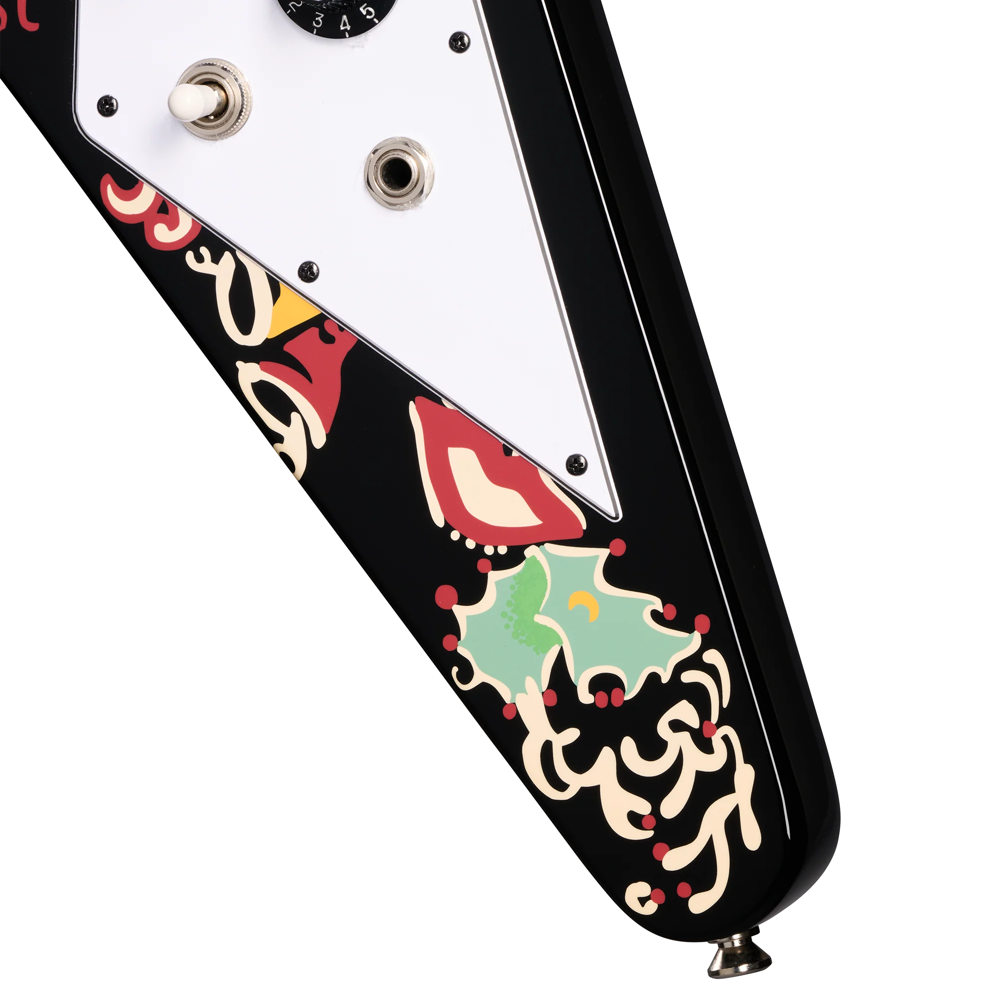 Epiphone Jimi Hendrix "Love Drops" Flying V Ebony - Image 7