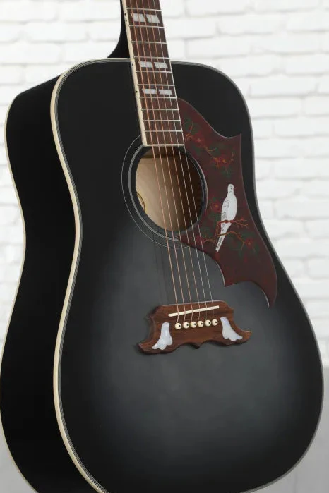 Epiphone Limited Edition Dove Studio, Trans Ebony - Image 3