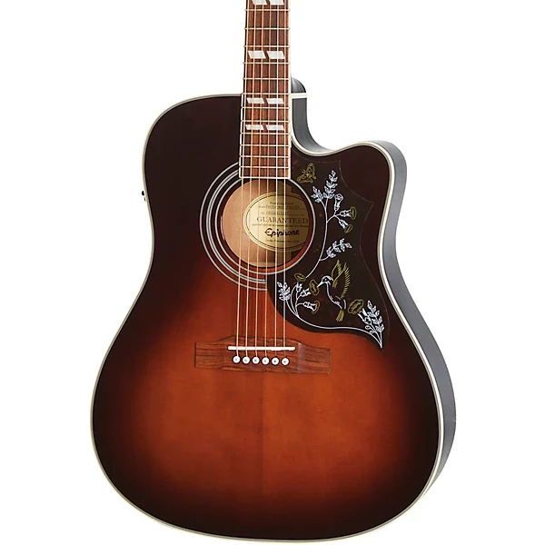 Epiphone Limited Edition Hummingbird EC Studio, Tobacco Sunburst - Image 3