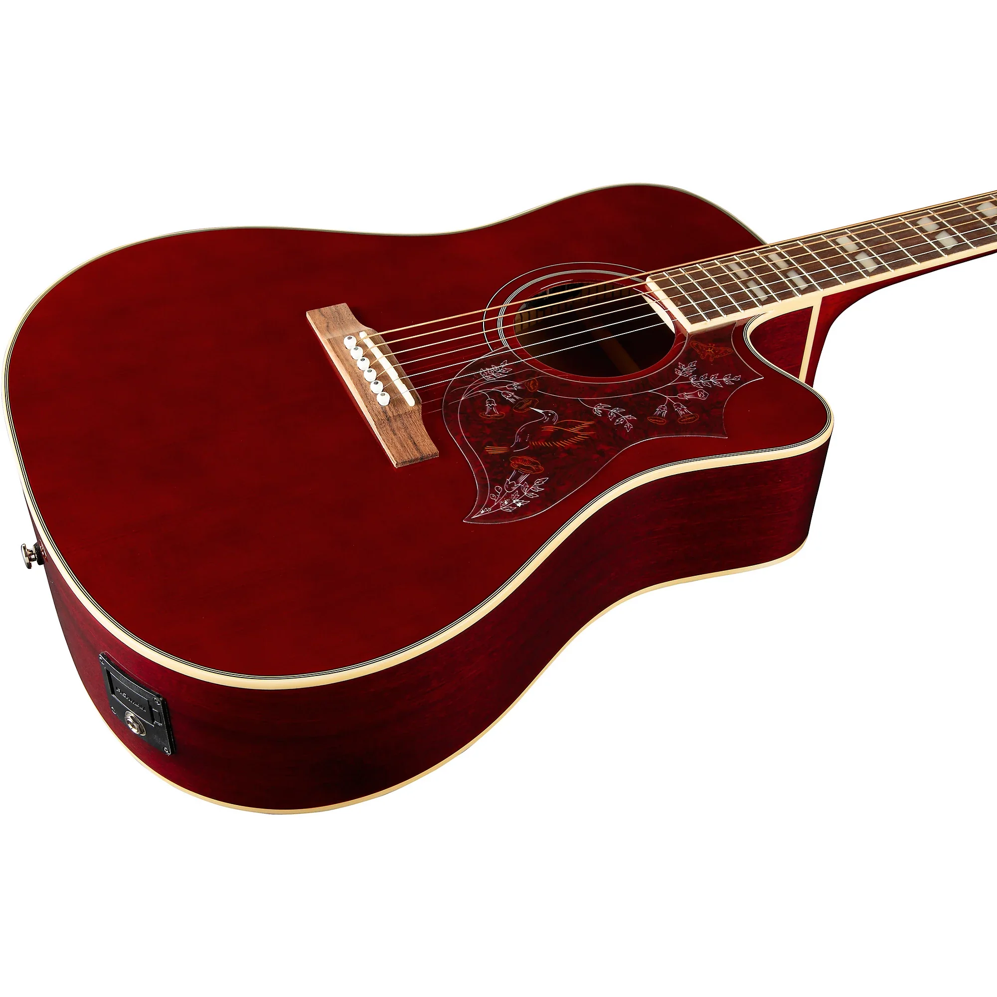 Epiphone Limited-Edition Hummingbird EC Studio, Wine Red - Image 7