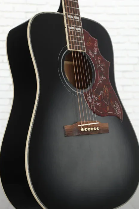 Epiphone Limited Edition Hummingbird Studio, Trans Ebony - Image 4