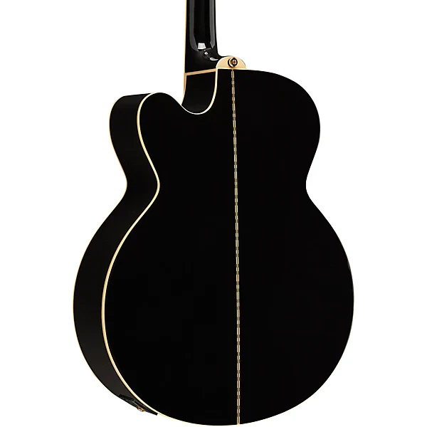 Epiphone Limited Edition J-200 EC Studio, Transparent Ebony Burst - Image 4