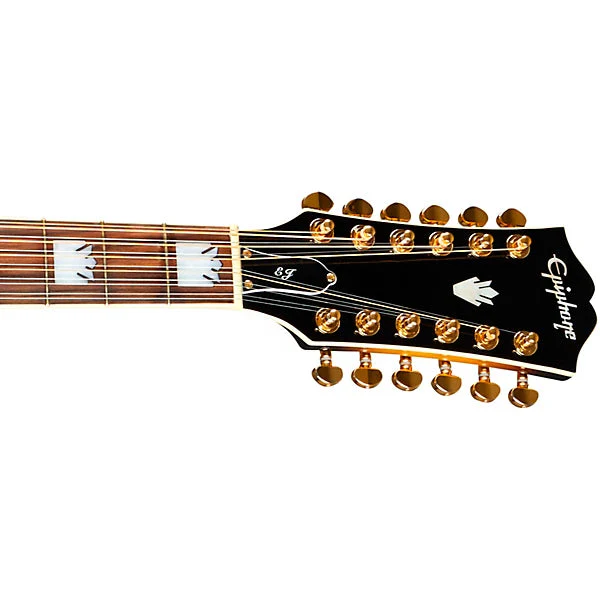 Epiphone Limited Edition J-200 Studio 12-String, Vintage Sunburst - Image 6