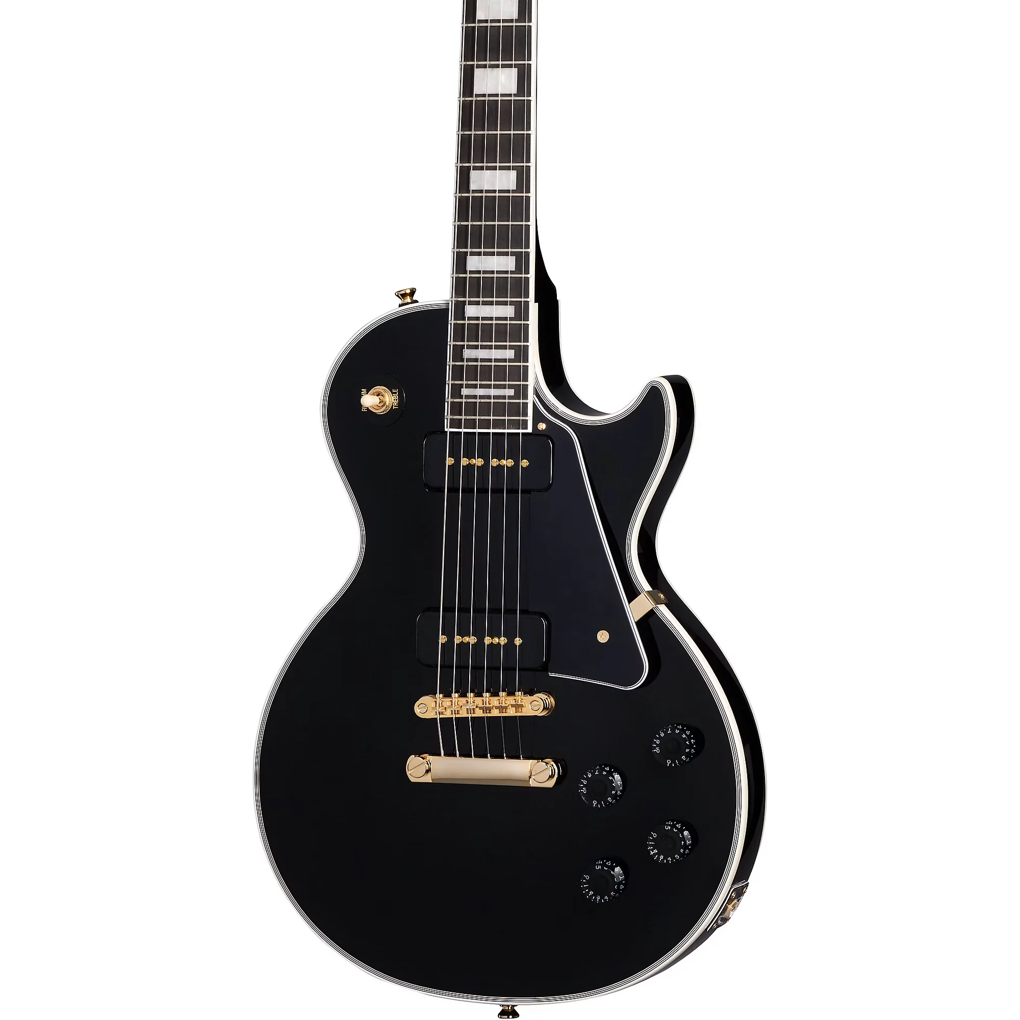Epiphone Limited Edition Les Paul Custom P-90, Ebony - Image 5
