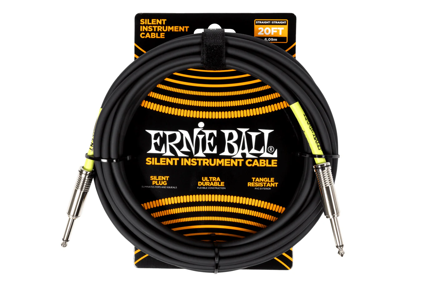 Ernie Ball Classic Silent Instrument Cable, Straight/Straight - Image 3