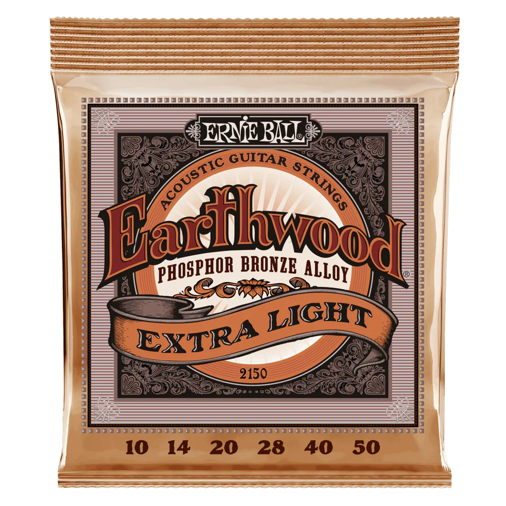 Ernie Ball Earthwood Extra Light Phosphor Bronze Acoustic Guitar Strings 10-50 - Image 3