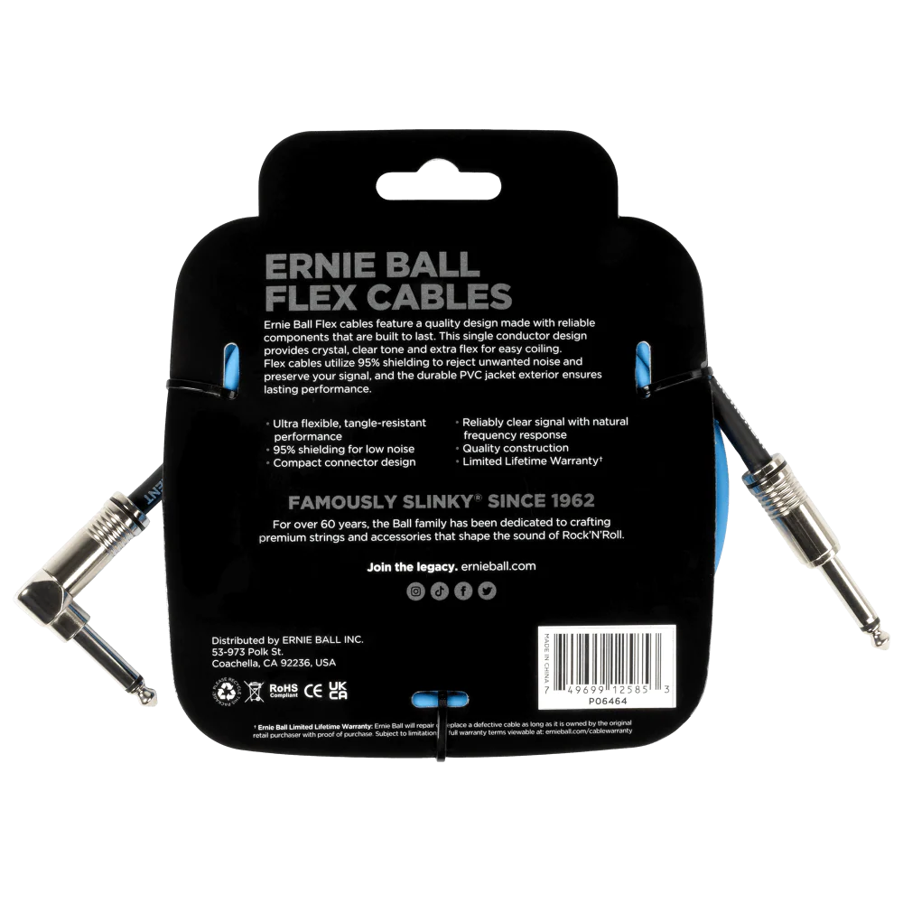 Ernie Ball Flex Cable Straight/Angle 10ft - Image 3