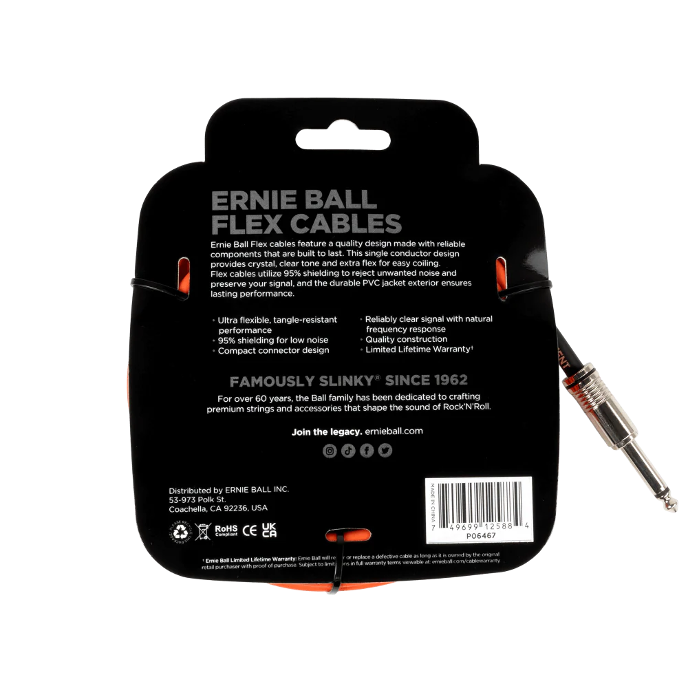 Ernie Ball Flex Cable Straight/Angle 20ft - Image 3
