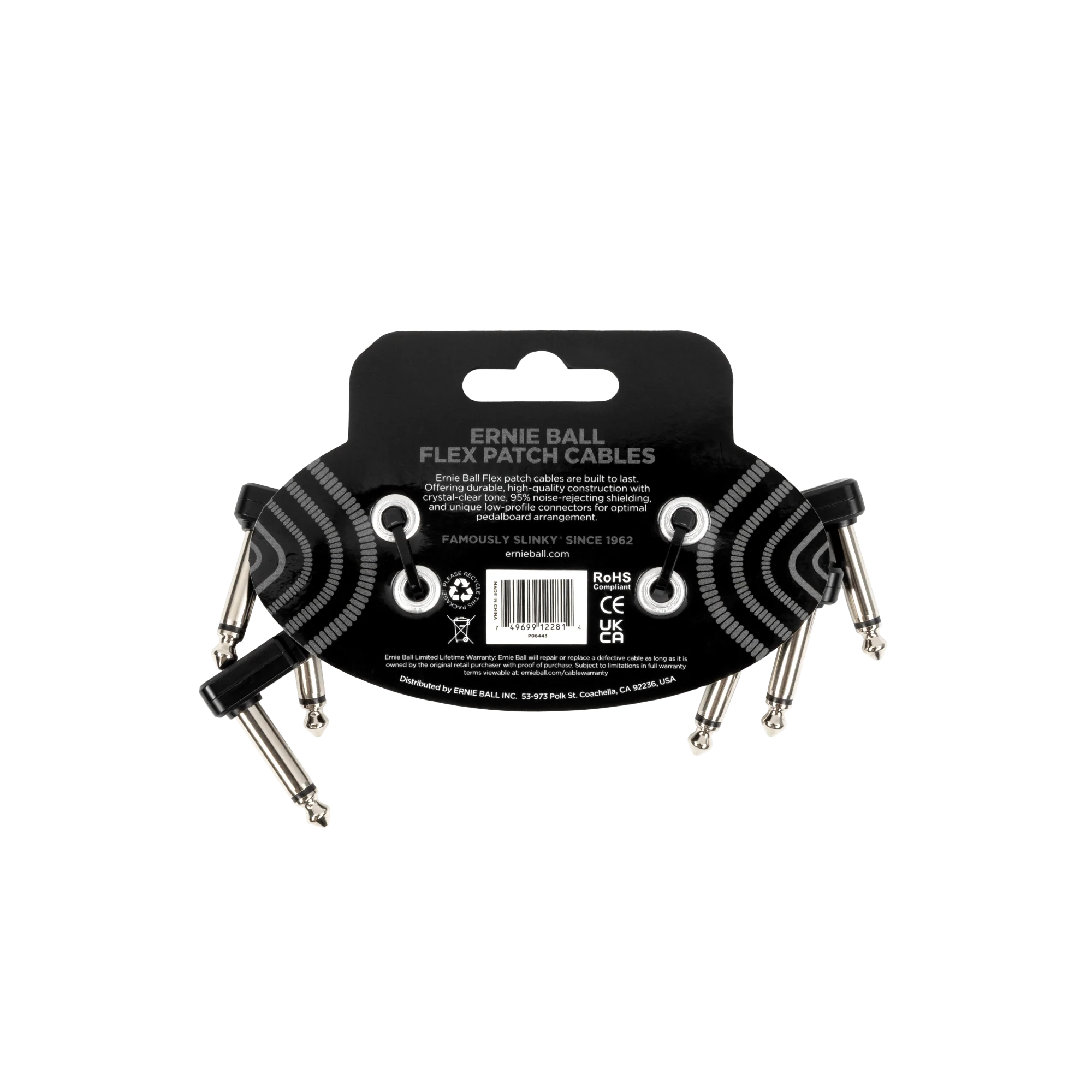 Ernie Ball Flex Patch Cables (Black) - Image 2