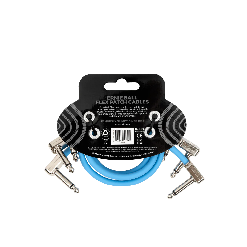 Ernie Ball Flex Patch Cables (Blue) - Image 5