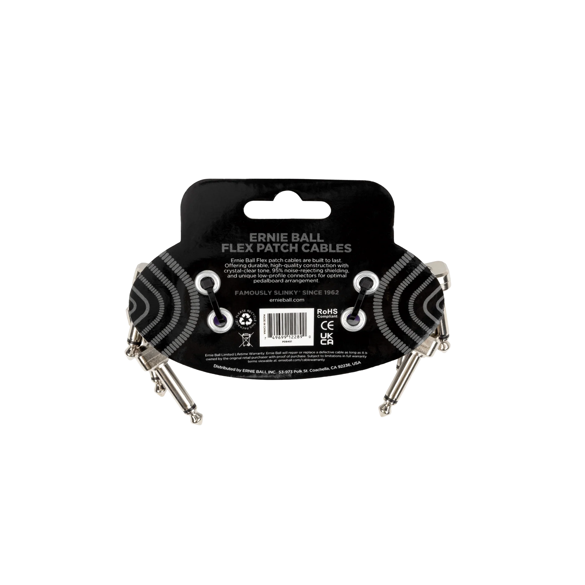 Ernie Ball Flex Patch Cables (Purple) - Image 2
