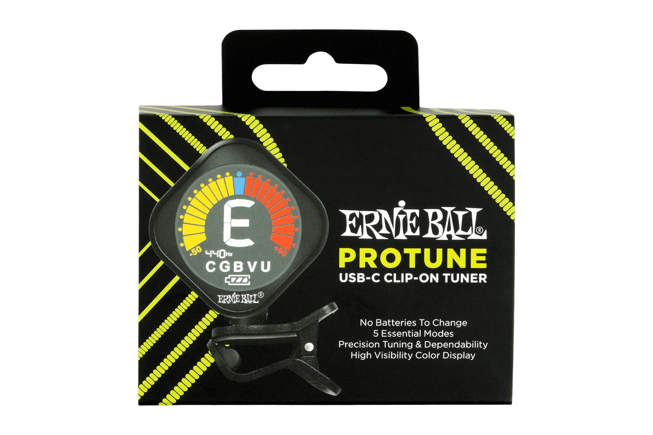 Ernie Ball USB-C Rechargeable Clip-on Tuner - Image 3