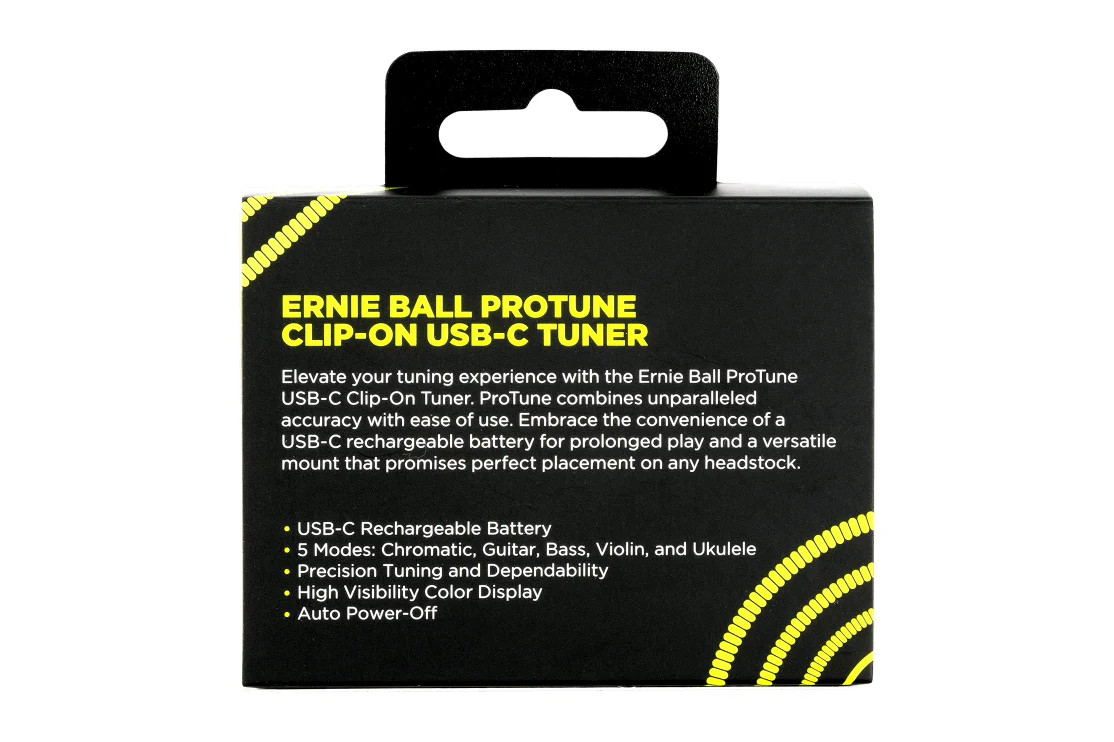 Ernie Ball USB-C Rechargeable Clip-on Tuner - Image 5