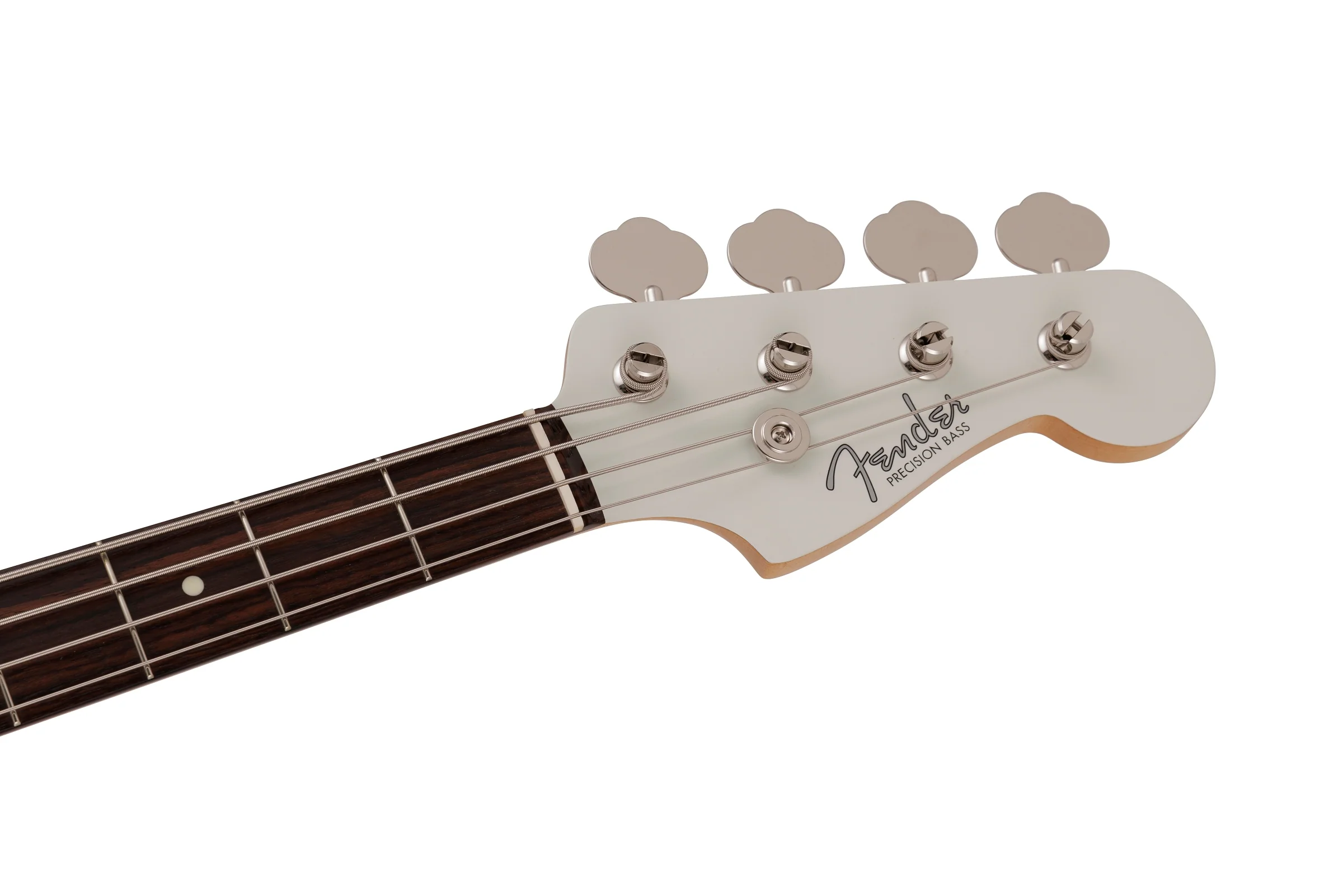 Fender 2023 Collection, Made in Japan Traditional 60s Precision Bass, Olympic White with Red Competition Stripe - Image 5