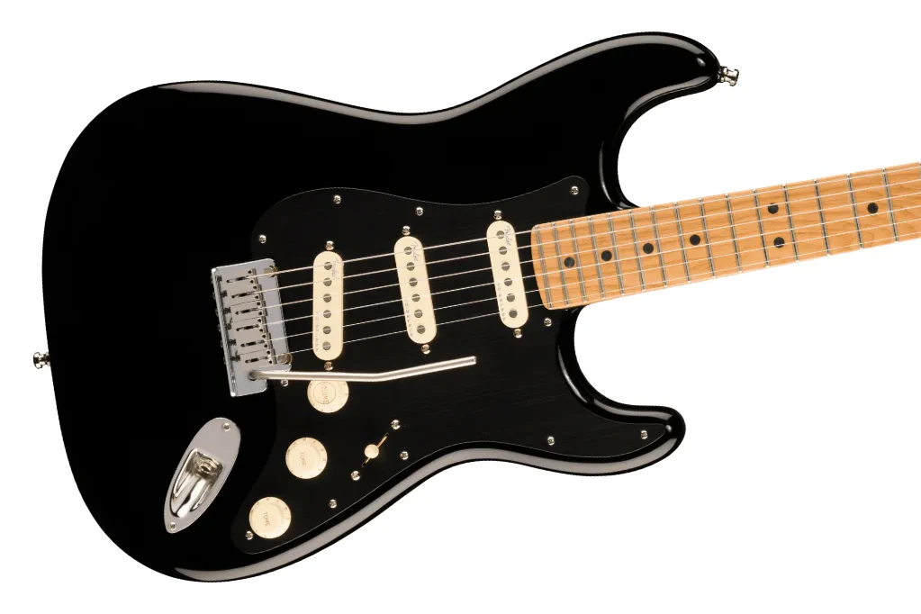 Fender American Ultra II Stratocaster, Roasted Maple Neck, Black (Limited Edition) - Image 5