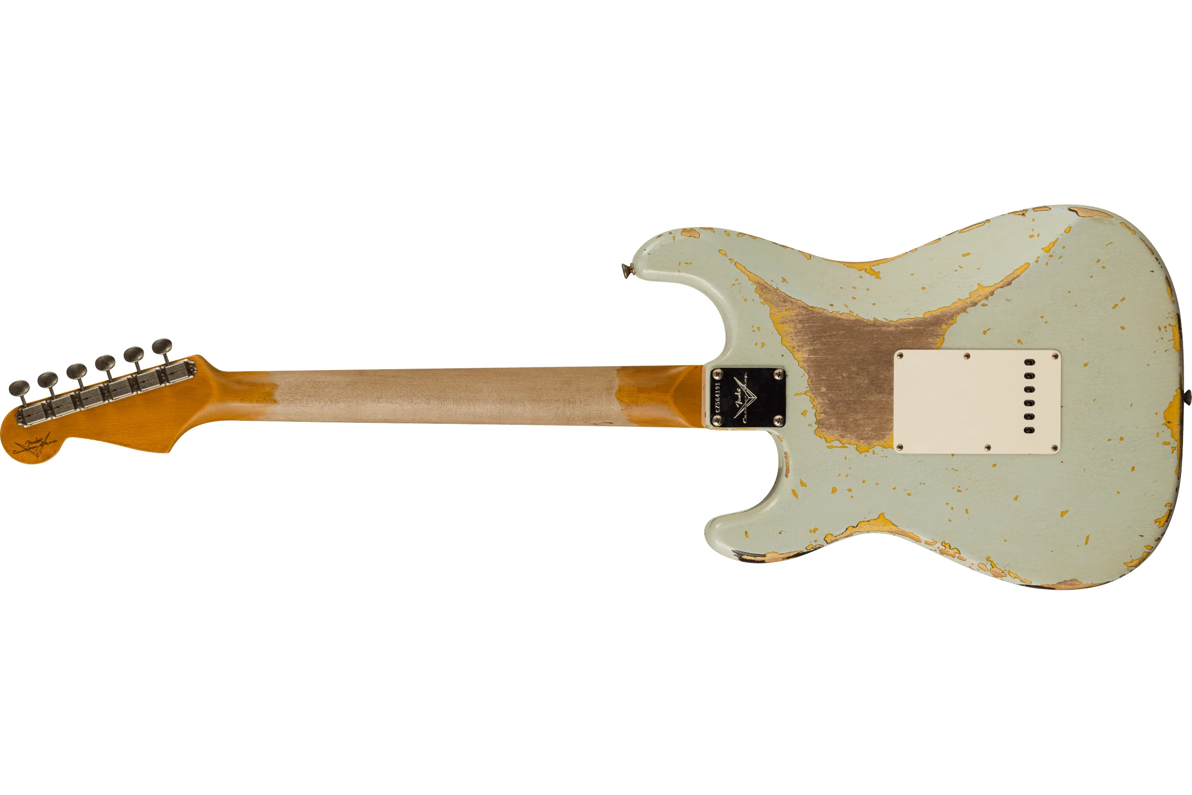 Fender Custom Shop 1960 Stratocaster Heavy Relic, Aged Sonic Blue over 3-Color Sunburst - Image 2