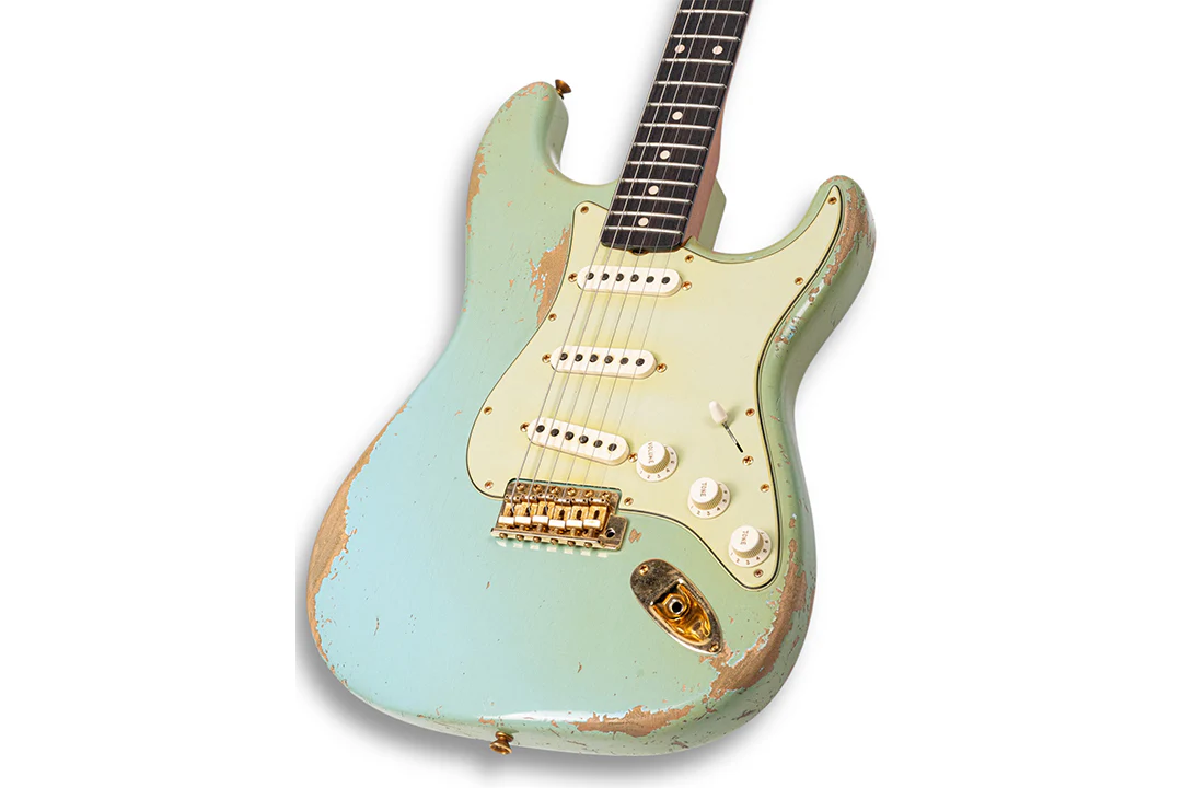 Fender Custom Shop 1960 Stratocaster, Heavy Relic, Daphne Blue, Masterbuilt by Levi Perry - Image 2