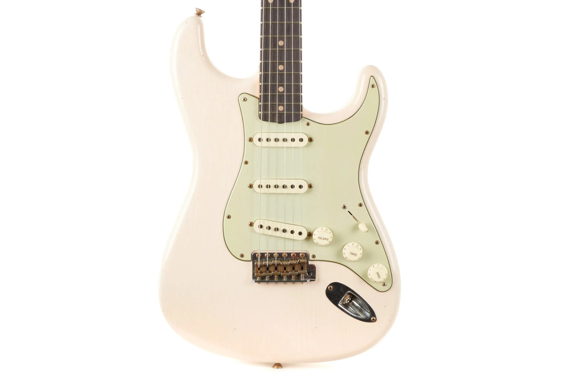 Fender Custom Shop 1960 Stratocaster Journeyman Relic - Super Faded Aged Shell Pink - Image 4