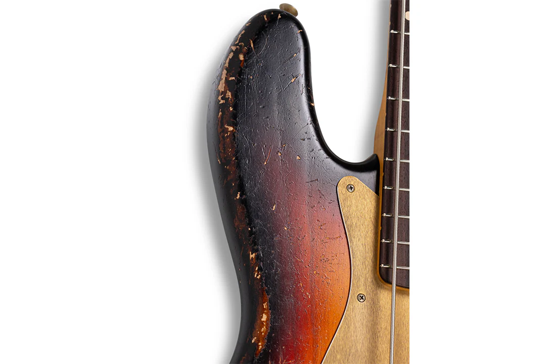 Fender Custom Shop 1964 Jazz Bass, Heavy Relic, Aged 3 Tone Sunburst, Masterbuilt by Andy Hicks - Image 5