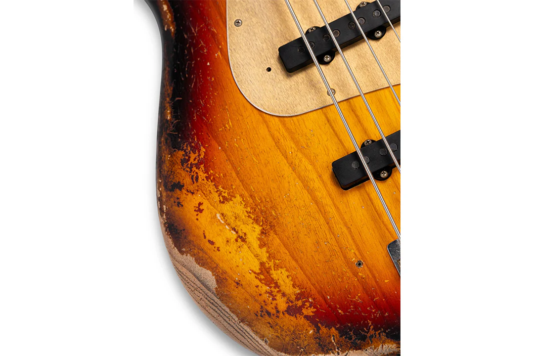 Fender Custom Shop 1964 Jazz Bass, Heavy Relic, Aged 3 Tone Sunburst, Masterbuilt by Andy Hicks - Image 7