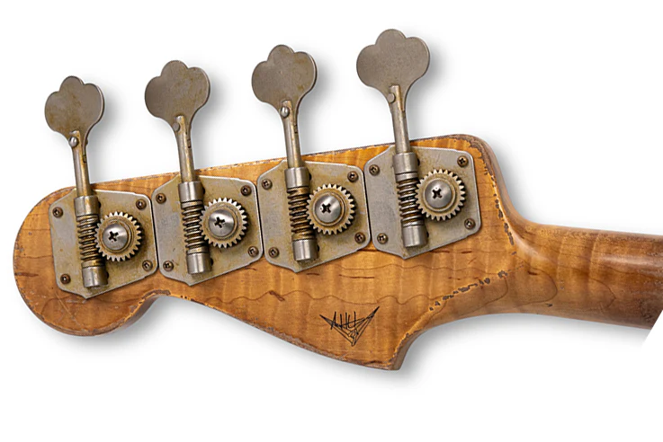 Fender Custom Shop 1964 Jazz Bass, Heavy Relic, Aged 3 Tone Sunburst, Masterbuilt by Andy Hicks - Image 9