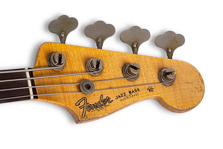 Fender Custom Shop 1964 Jazz Bass, Heavy Relic, Aged Honey Blonde, Masterbuilt by Andy Hicks - Image 8