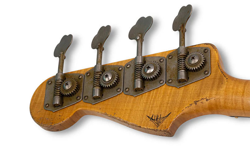 Fender Custom Shop 1964 Jazz Bass, Heavy Relic, Aged Honey Blonde, Masterbuilt by Andy Hicks - Image 9