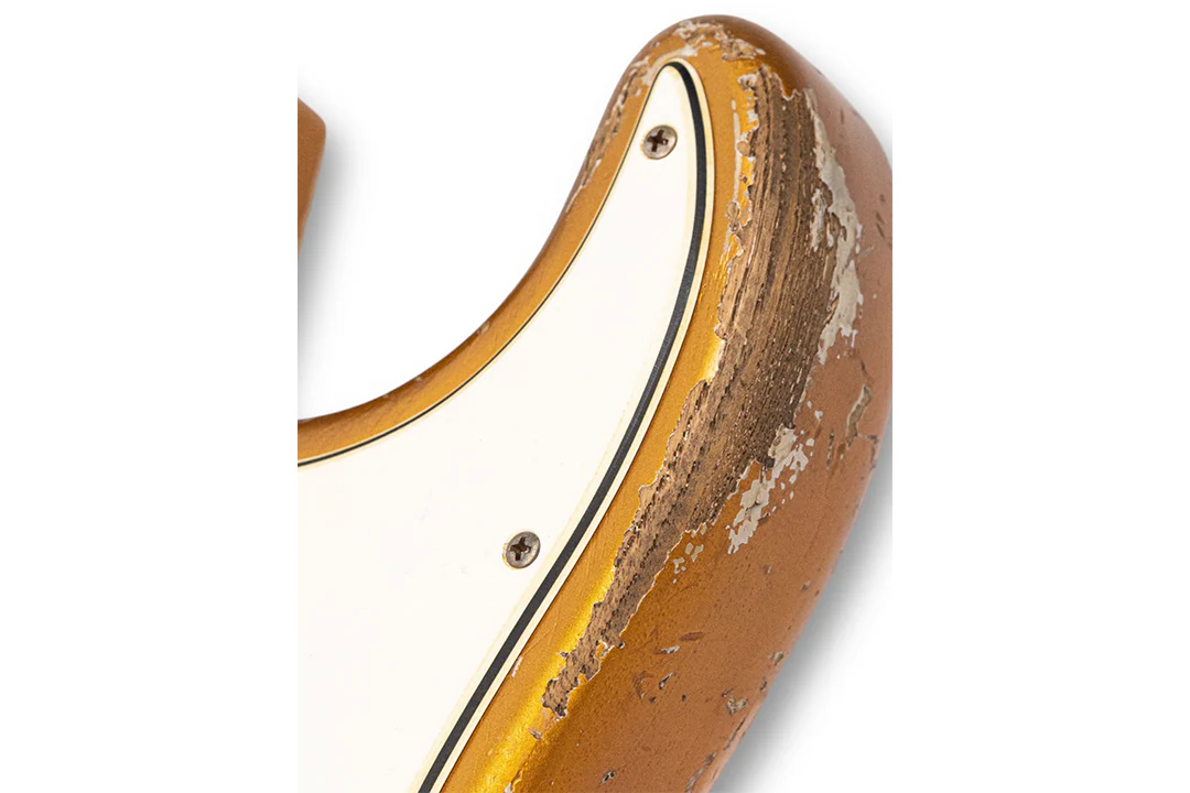 Fender Custom Shop 1969 Stratocaster, Heavy Relic, Super Aged Aztec Gold, Masterbuilt by Levi Perry - Image 6