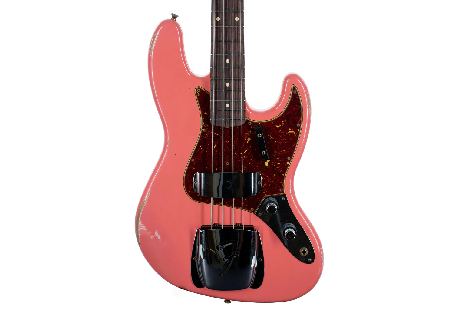 Fender Custom Shop '60 Jazz Bass Relic, Super Faded Aged Tahitian Coral - Image 3
