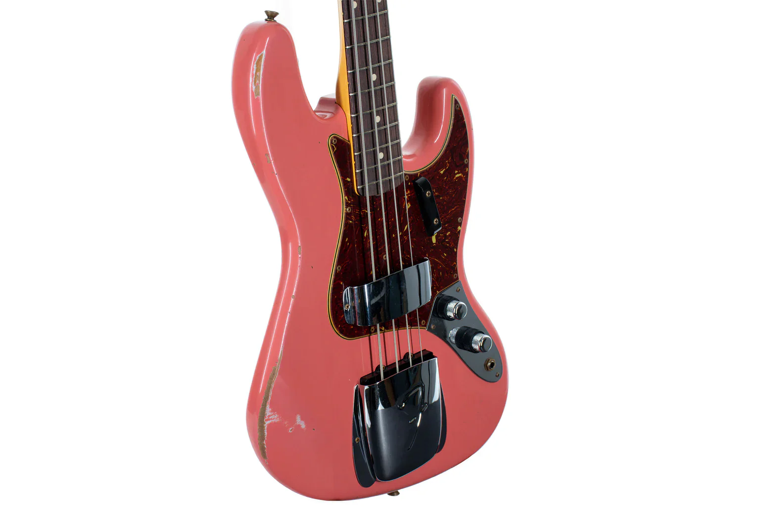Fender Custom Shop '60 Jazz Bass Relic, Super Faded Aged Tahitian Coral - Image 5