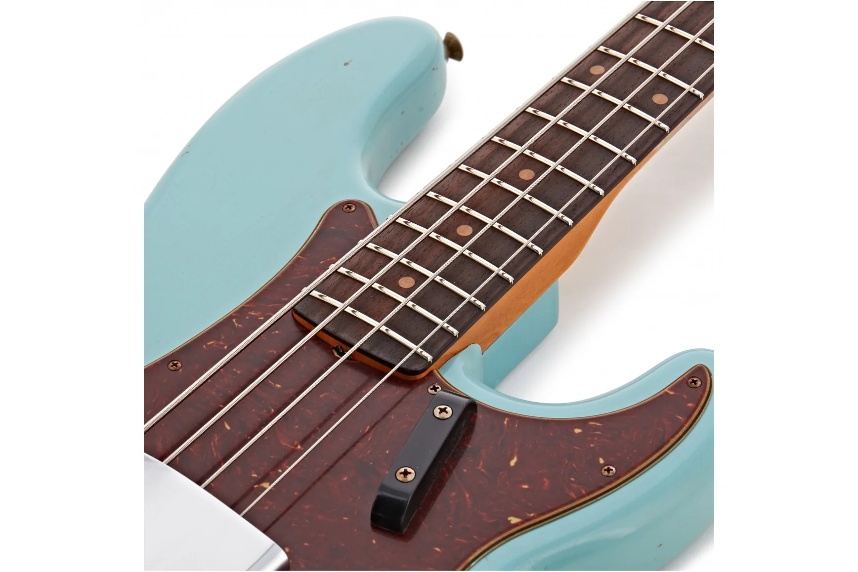 Fender Custom Shop 63 Precision Bass Journeyman, Aged Daphne Blue - Image 5
