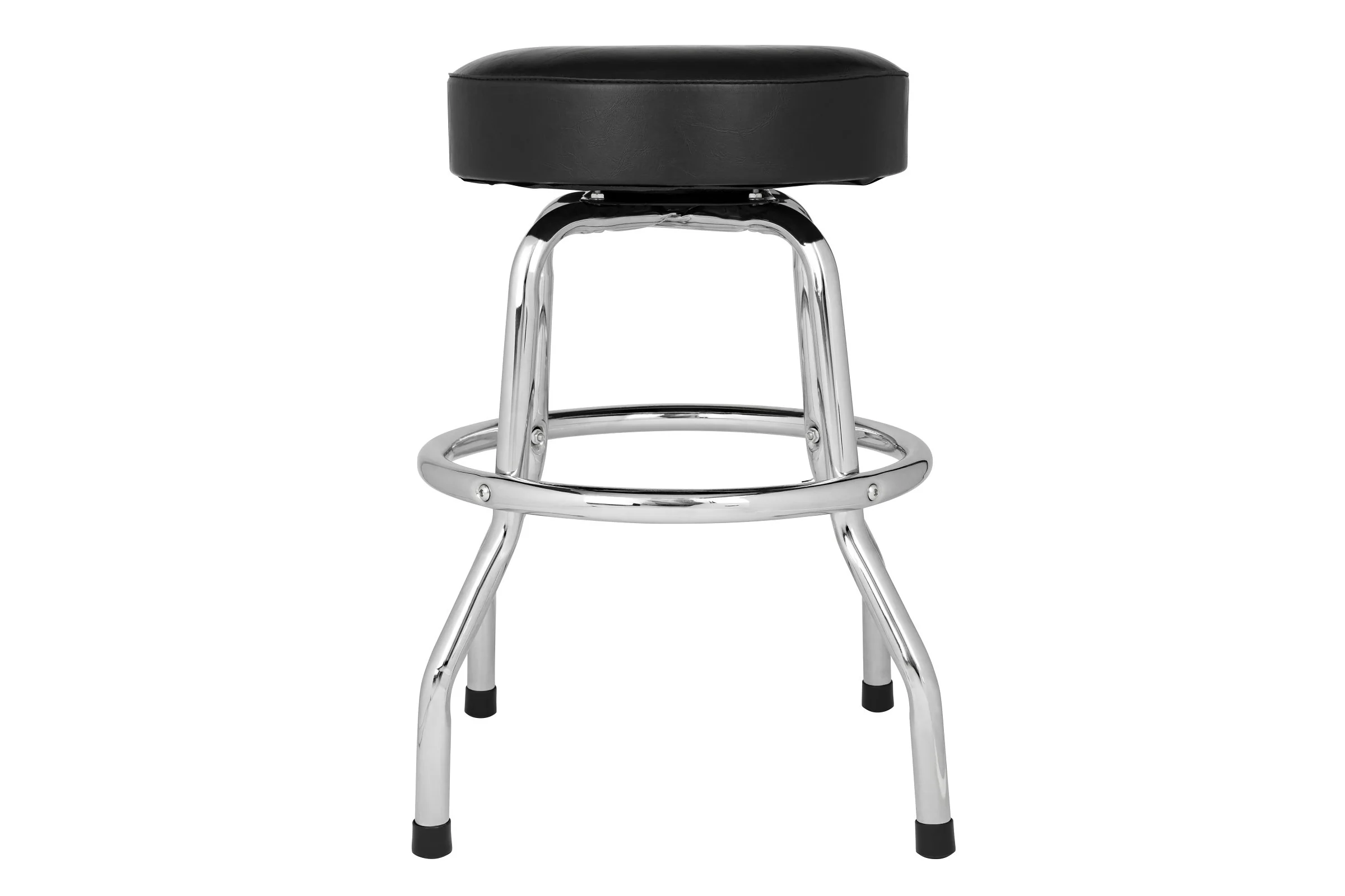 Fender Custom Shop Chevron Logo Barstool, Black/Chrome - Image 2