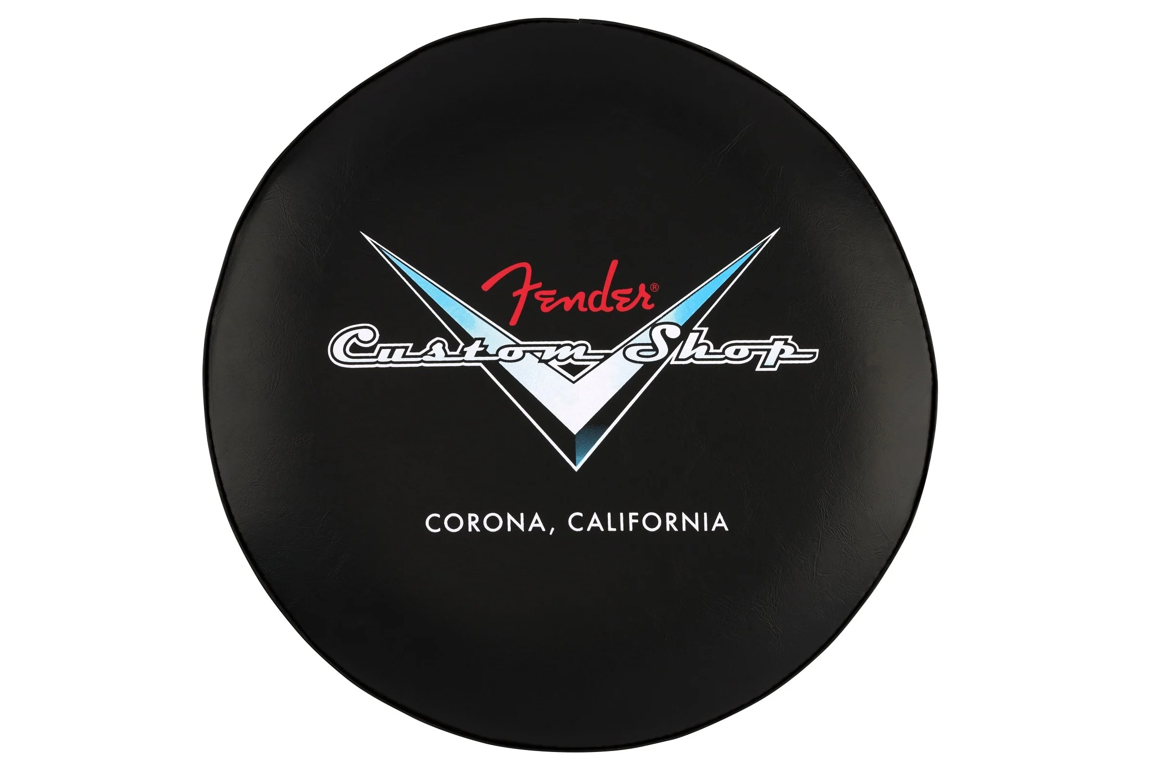 Fender Custom Shop Chevron Logo Barstool, Black/Chrome - Image 3