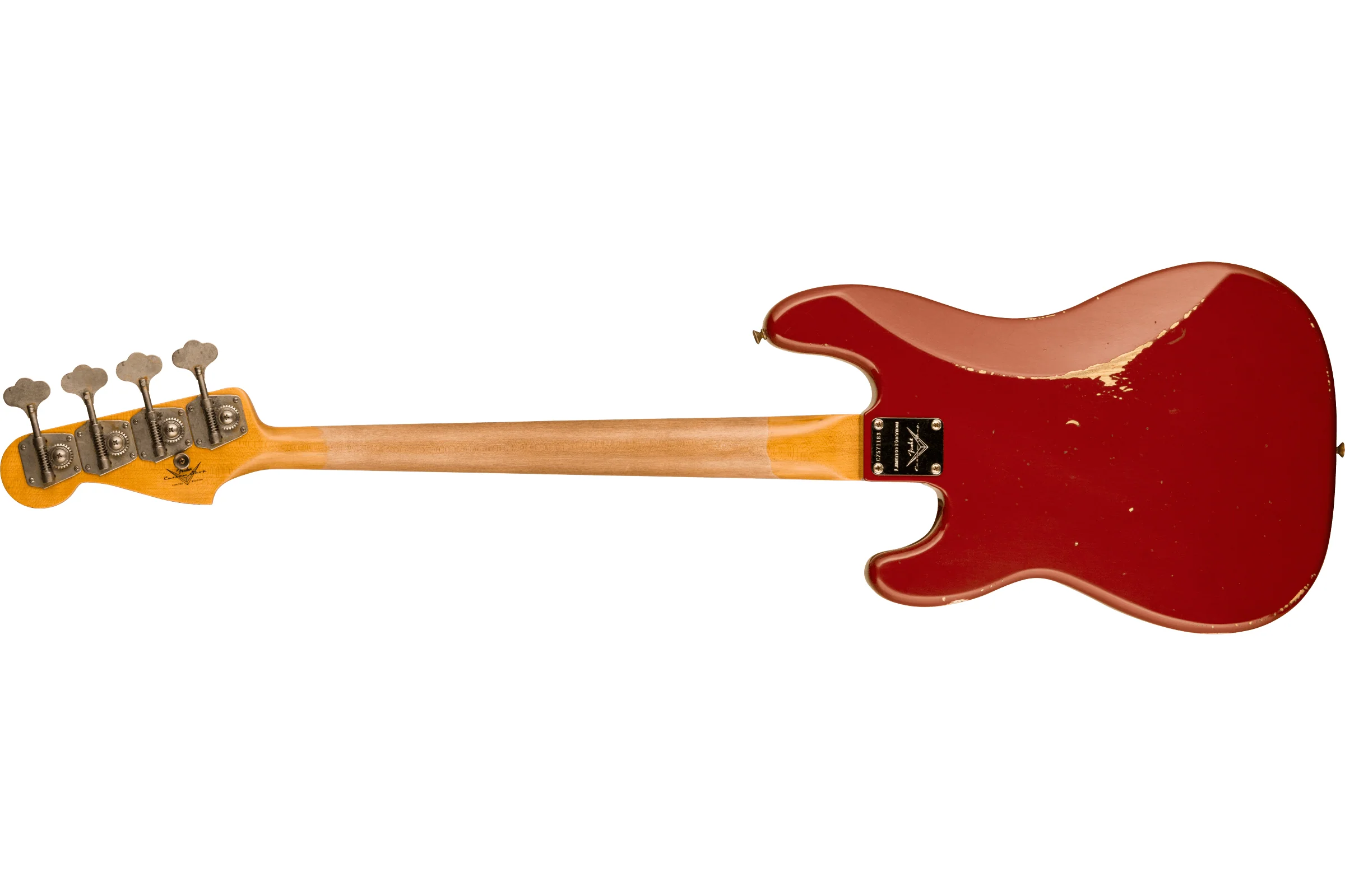 Fender Custom Shop Limited Edition "P" Jazz Bass Relic, Aged Cimarron Red - Image 2