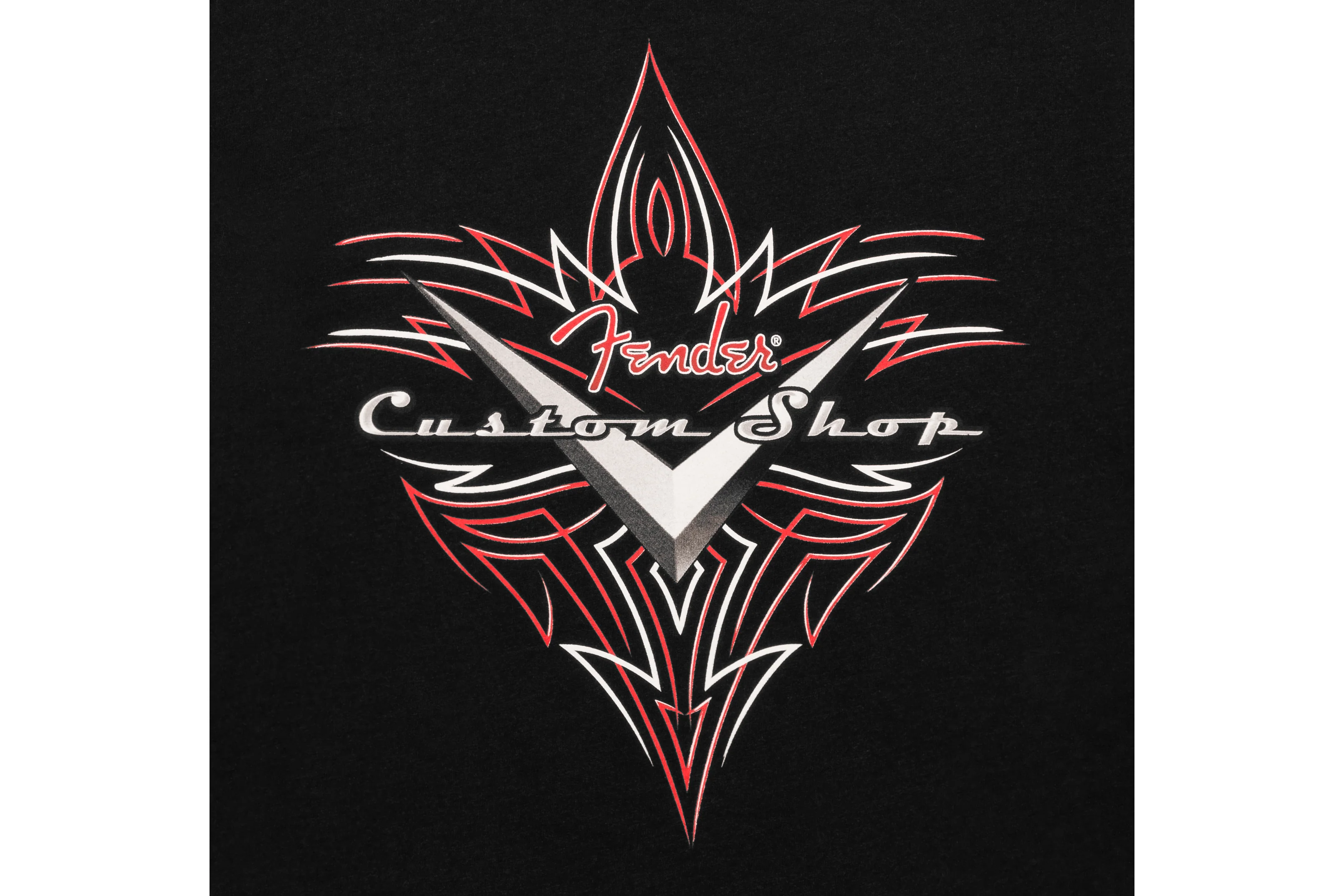 Fender Custom Shop Pinstripe T-Shirt, Black - Image 3