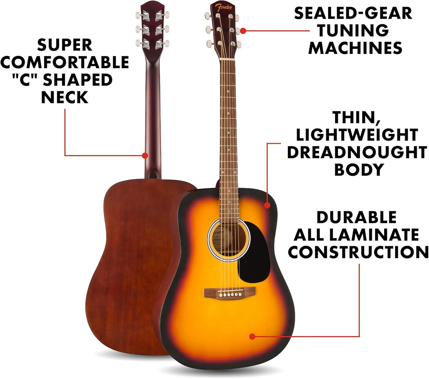 Fender FA-25 Dreadnought - Image 9