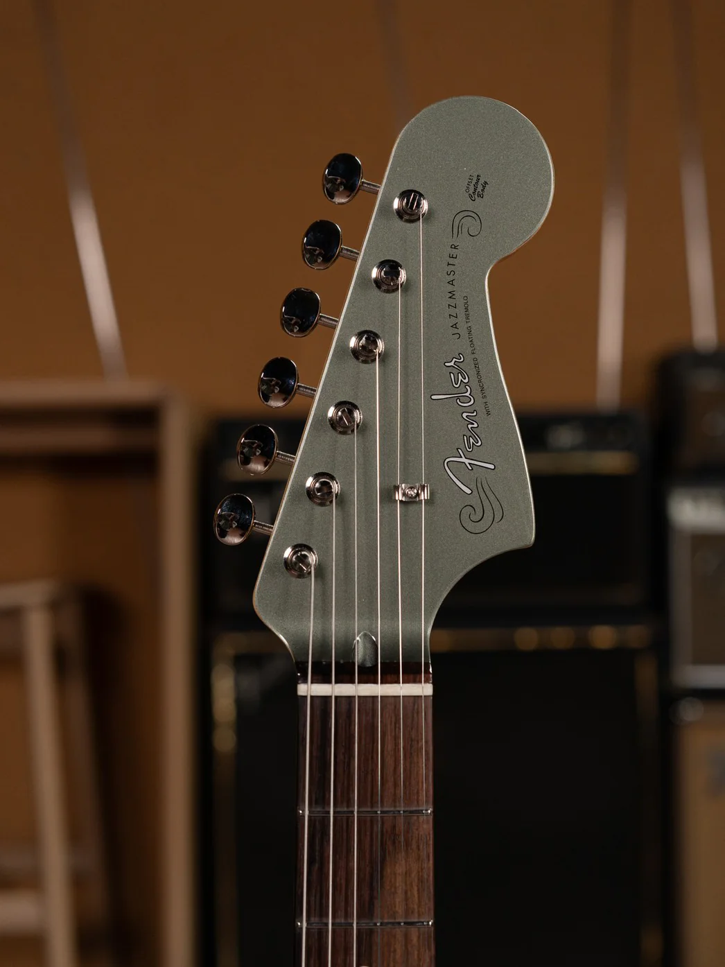 Fender FSR Collection Hybrid II Jazzmaster, Jasper Olive Metallic - Image 4