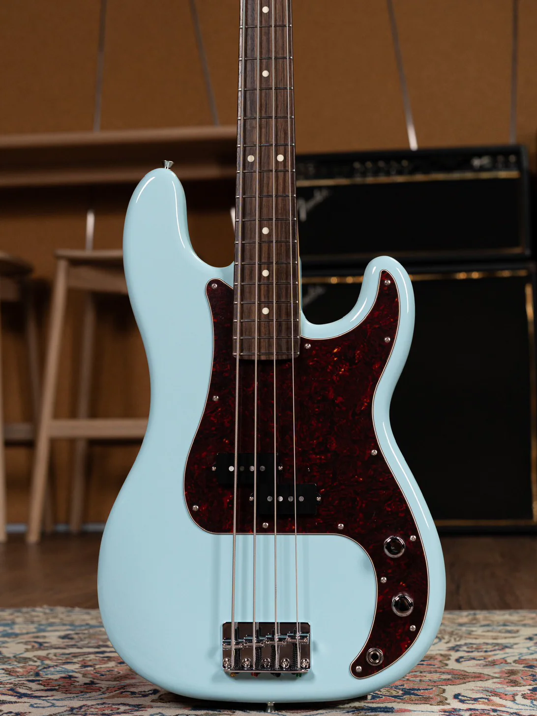 Fender FSR Collection Hybrid II Precision Bass, Daphne Blue - Image 2