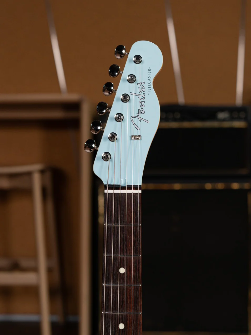 Fender FSR Collection Hybrid II Telecaster, Daphne Blue - Image 3