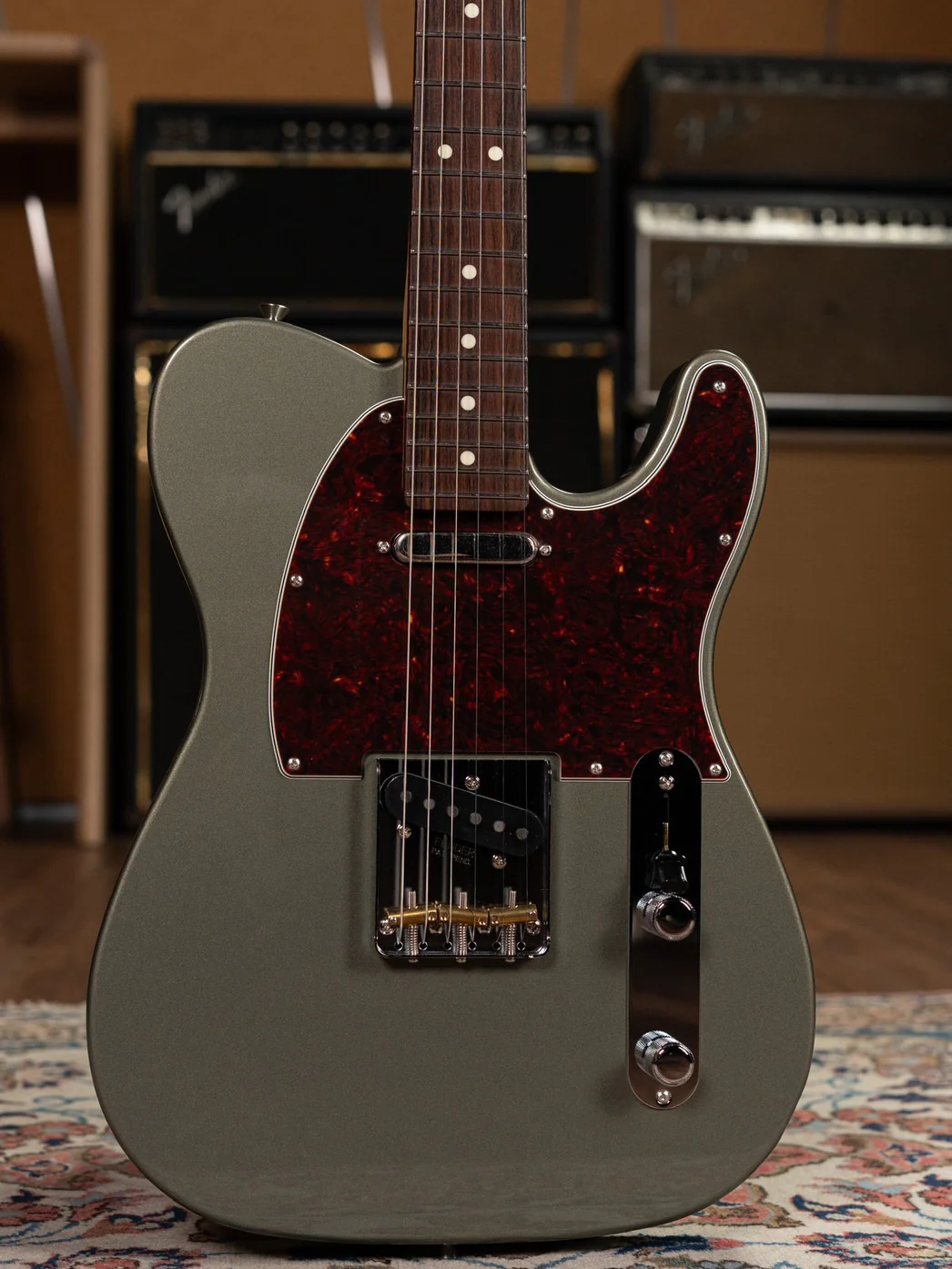 Fender FSR Collection Hybrid II Telecaster, Jasper Olive Metallic - Image 3