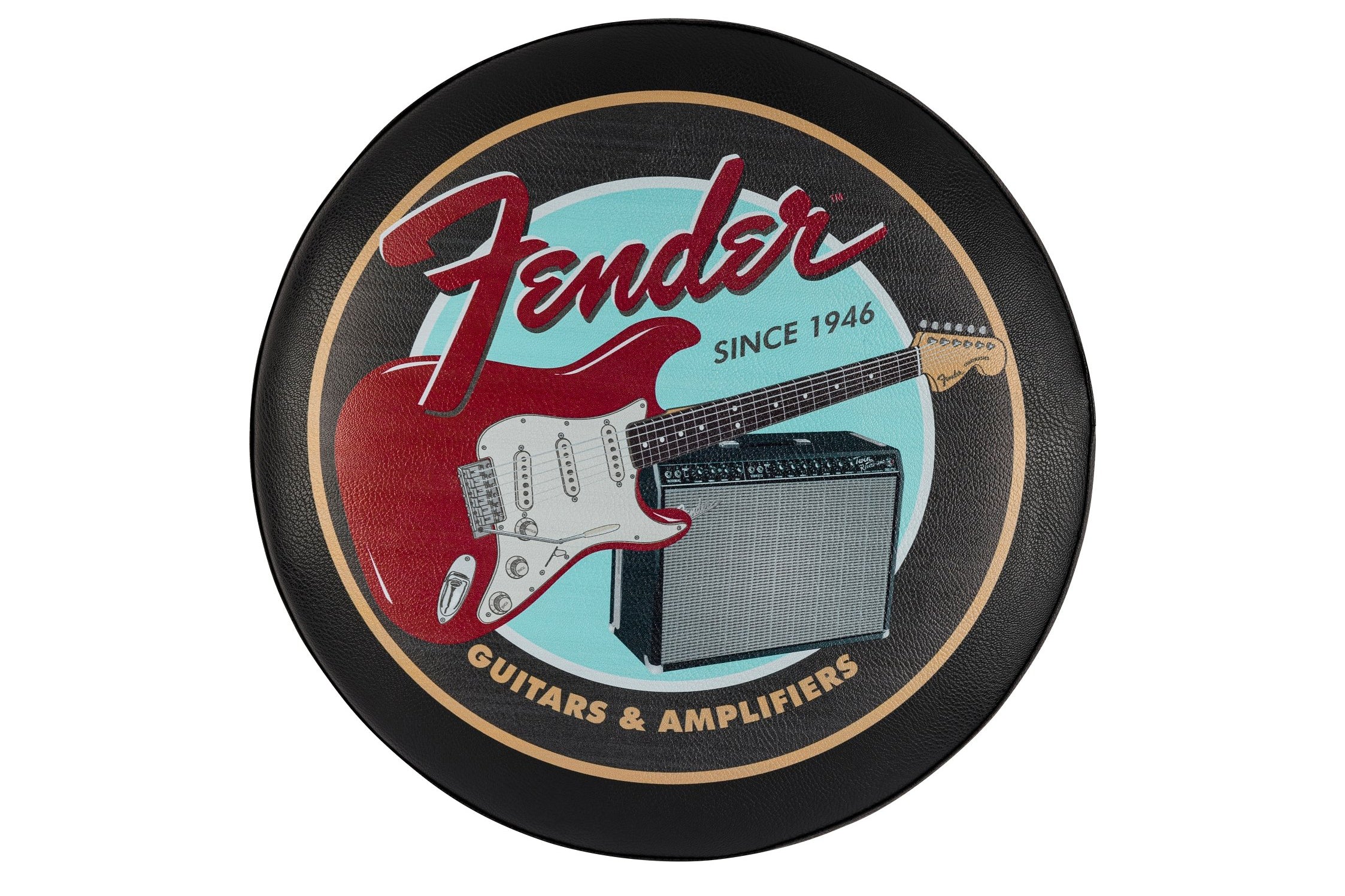Fender Guitars & Amps Pick Pouch Barstool, Black - Image 3