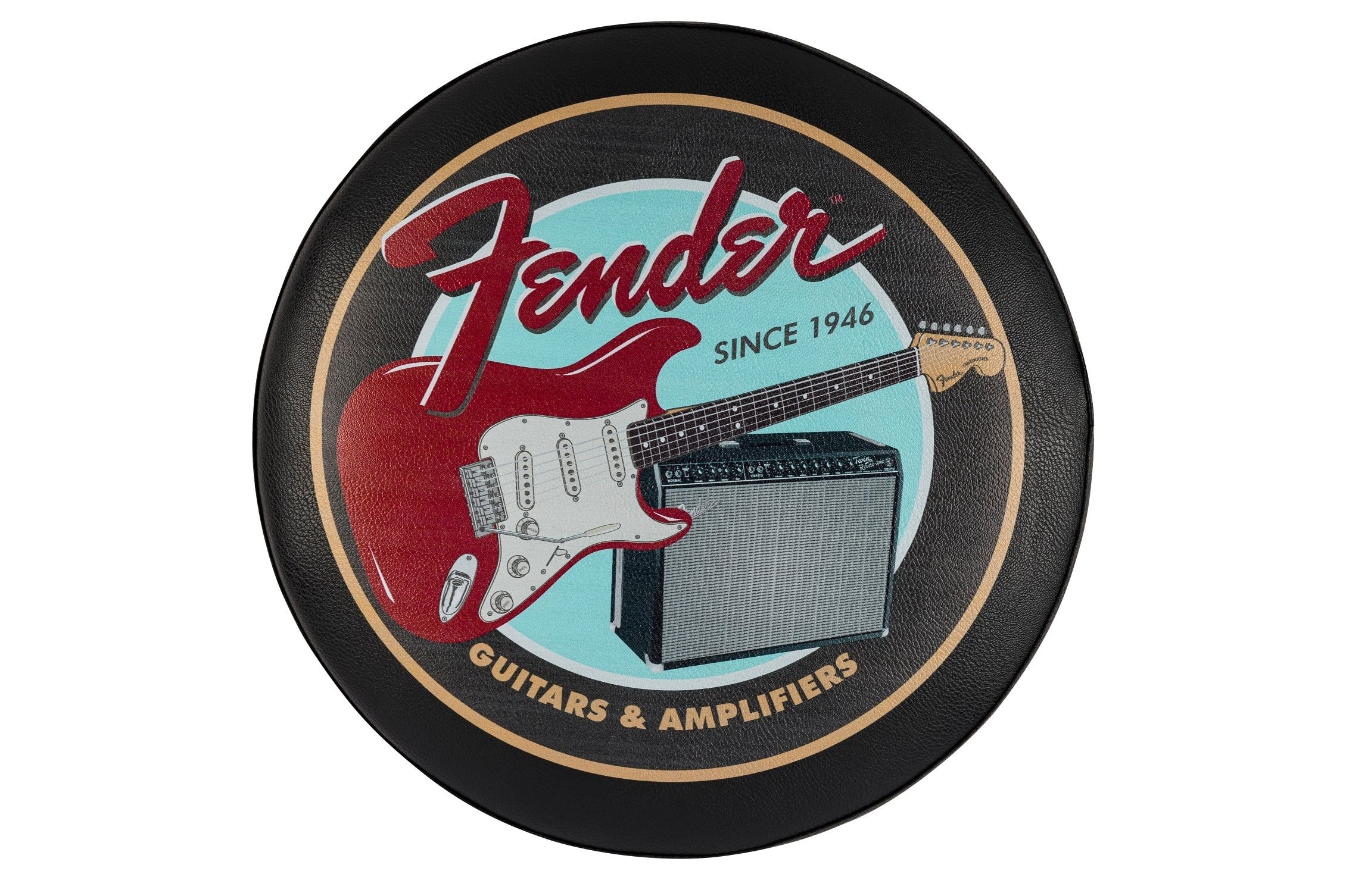 Fender Guitars & Amps Pick Pouch Barstool, Black - Image 7