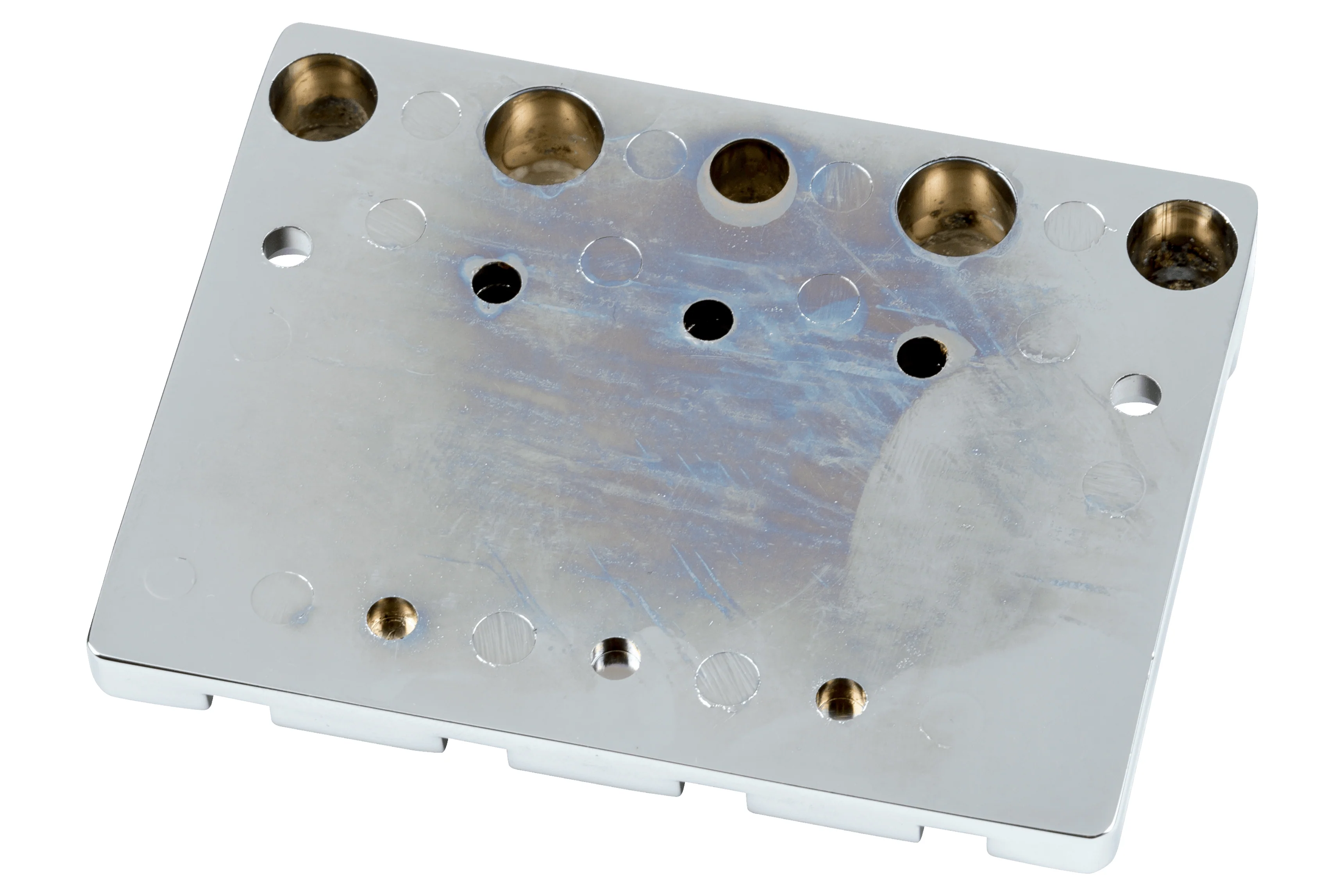 Fender HiMass 4-String Bass Bridge Assembly With Zinc Saddles - Image 2