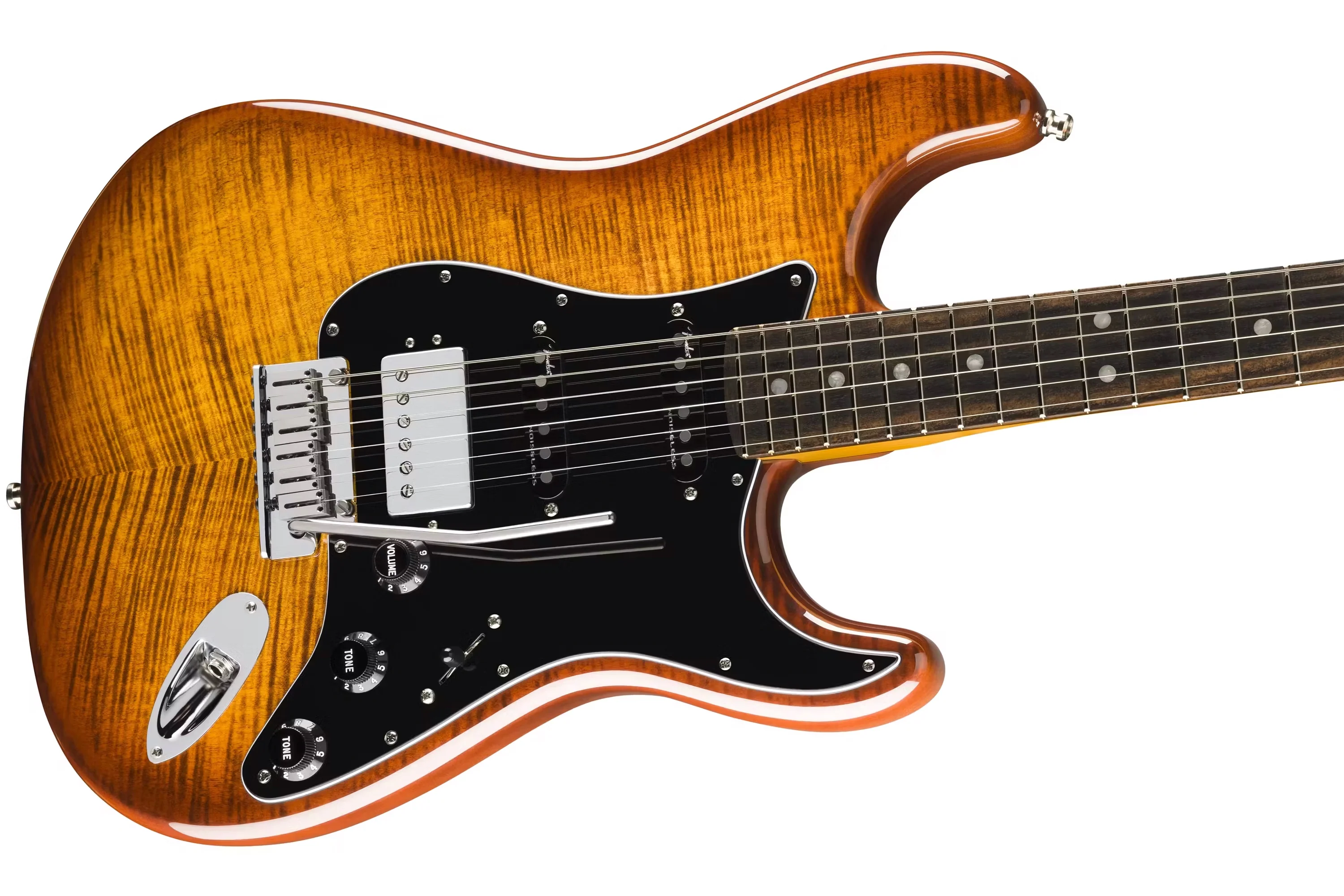 Fender Limited Edition American Ultra Stratocaster HSS, Tiger's Eye - Image 3